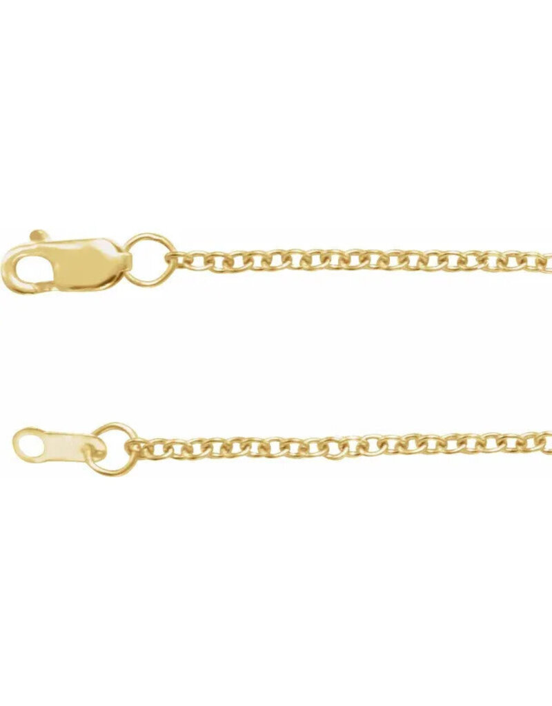 Stuller 14K Yellow Gold-Filled 1.5 mm Cable 20" Chain