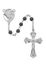McVan 6mm Hematite Rosary with Crown of Thorns Centerpiece