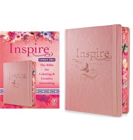 Tyndale House Publishers NLT Inspire Catholic Bible - Pink Hardcover