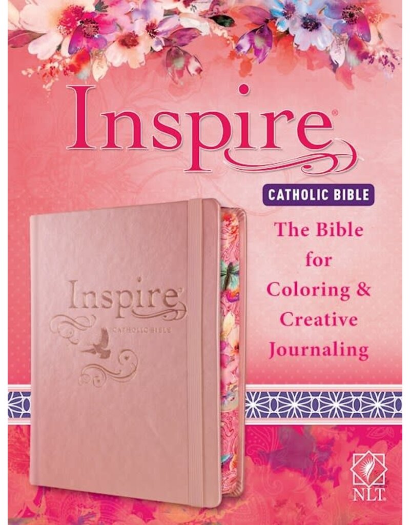 Tyndale House Publishers NLT Inspire Catholic Bible - Pink Hardcover