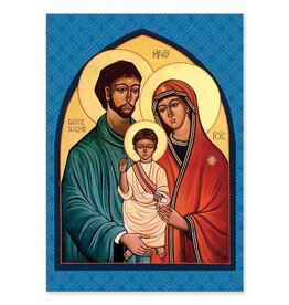 The Printery House Holy Family Icon Christmas Card (Inscription: May you have a blessed Christmas...)