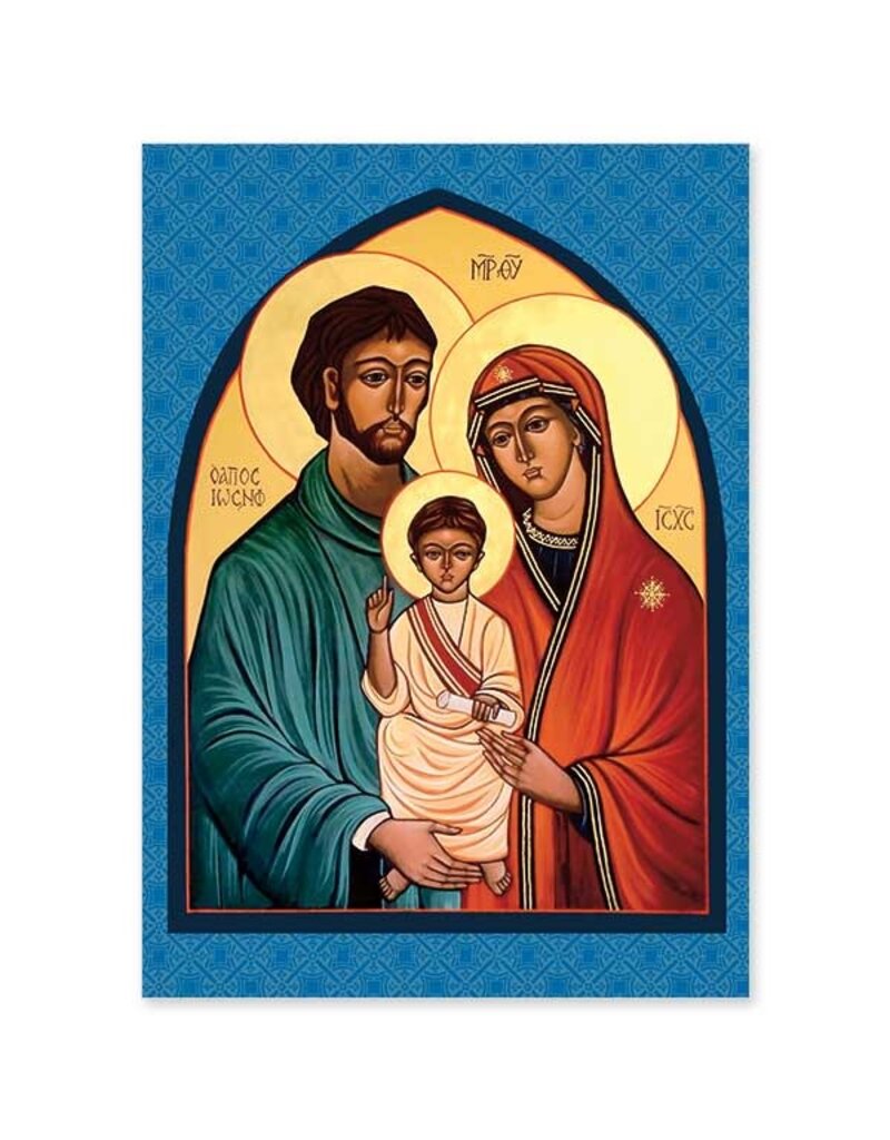 The Printery House Holy Family Icon Christmas Card (Inscription: May you have a blessed Christmas...)