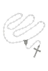 McVan 7mm Crystal Tin Cut Rosary with Deluxe Crucifix and Center