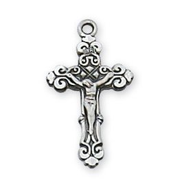 McVan Sterling Silver Baby Crucifix on 13" Chain