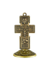 Jeweled Cross Company Standing Brass Crucifix
