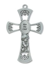 McVan 6" Pewter Baby Boy Cross