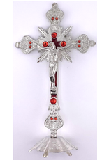 Religious Art Inc 9.5" Silver Standing Crucifix