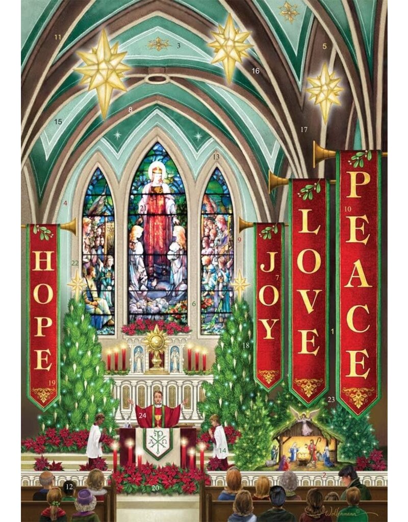Vermont Christmas Company Medium Advent Calendar - Christmas Cathedral