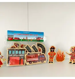 Saintly Heart St. Florian's Firefighter Bath Toy Set