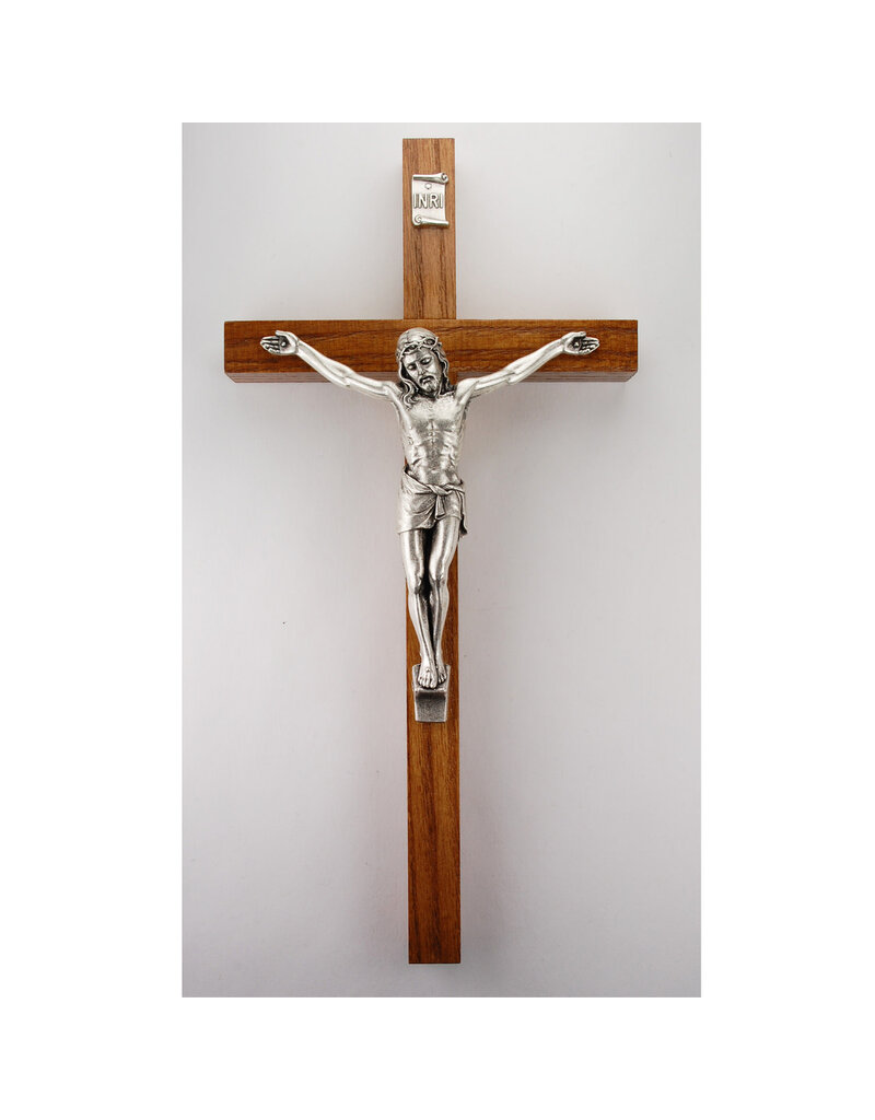 McVan 10" Walnut Cross with Pewter Corpus