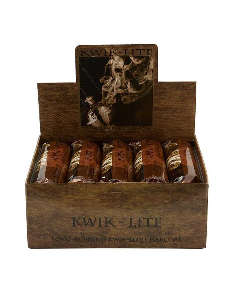 Christian Brands Kwik-Lite Charcoal 10 Tabs/Foil, 10 Foils/Box