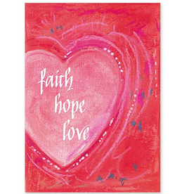 The Printery House Faith Hope Love St. Valentine's Day Card