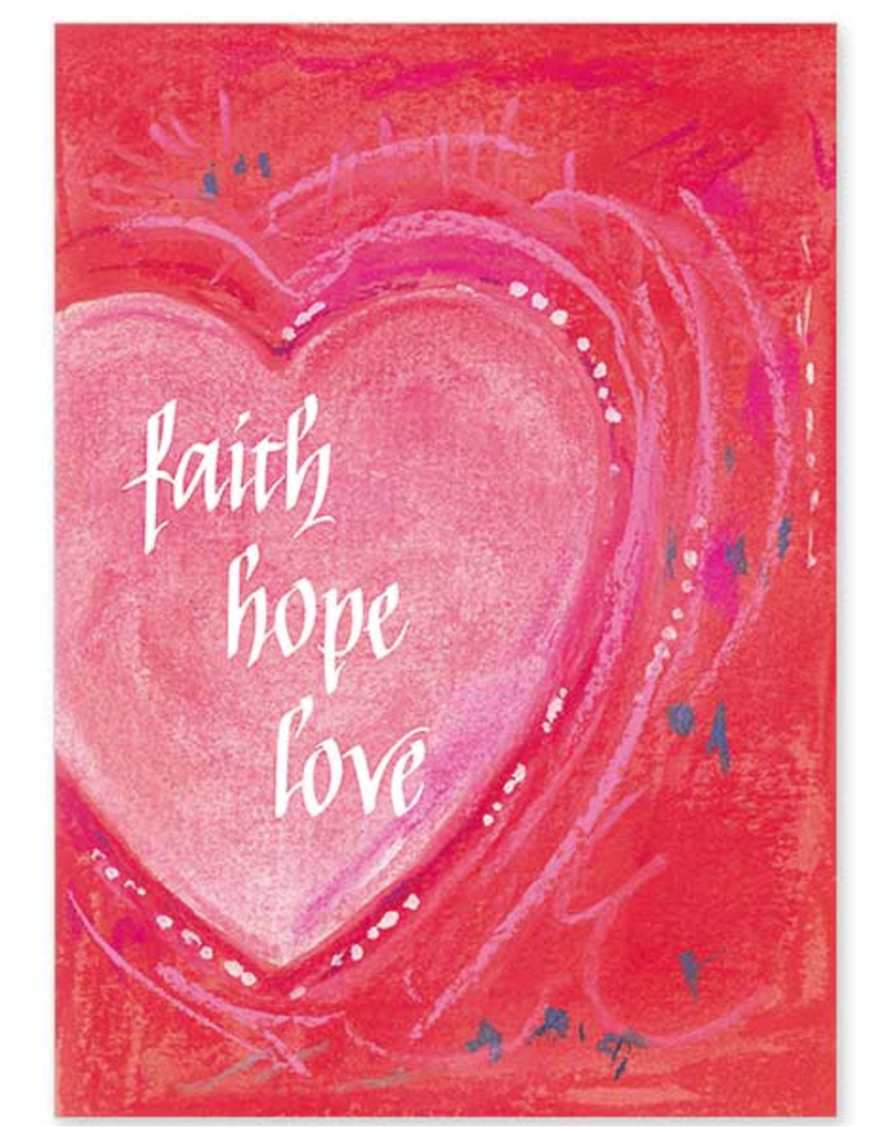 Altar + Home Faith Hope Love St. Valentine's Day Card