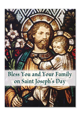 Altar + Home Bless You and Your Family St. Joseph's Day Card