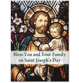 Altar + Home Bless You and Your Family St. Joseph's Day Card