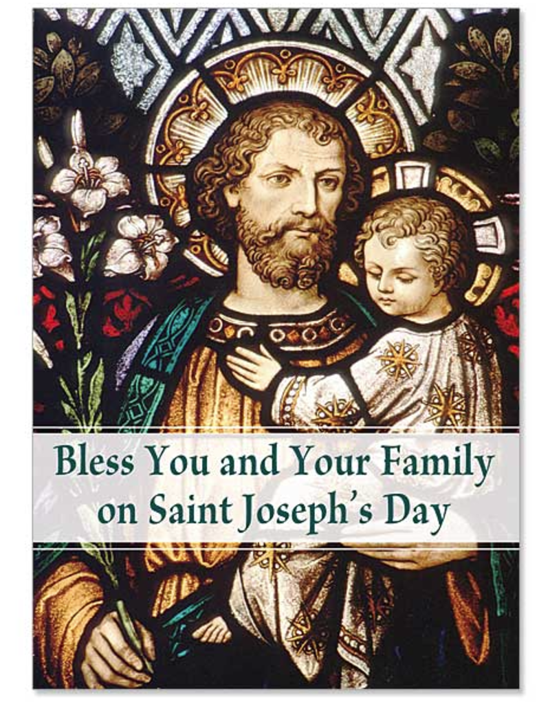 The Printery House Bless You and Your Family St. Joseph's Day Card