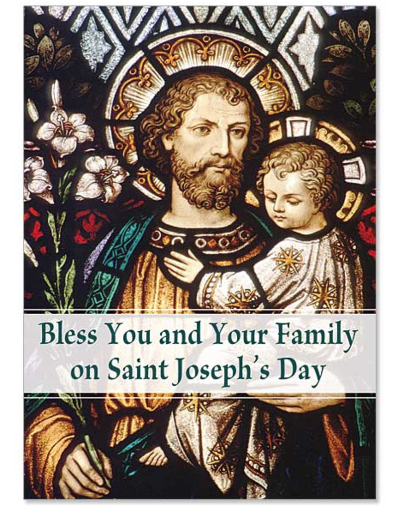 Altar + Home Bless You and Your Family St. Joseph's Day Card