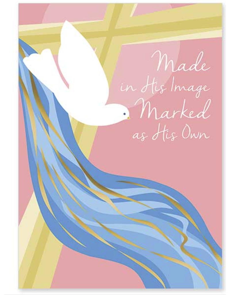 Altar + Home Made in His Image Baptism Card to Parents