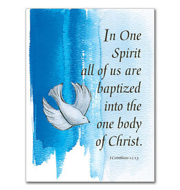 The Printery House In One Spirit Child Baptism Card