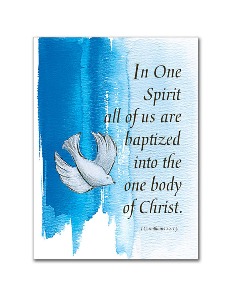 The Printery House In One Spirit Child Baptism Card