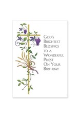 The Printery House God’s Brightest Blessings to a Wonderful Priest Birthday Card