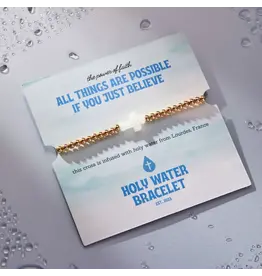 Holy Water Bracelet Holy Water Stretch Bracelet in Gold
