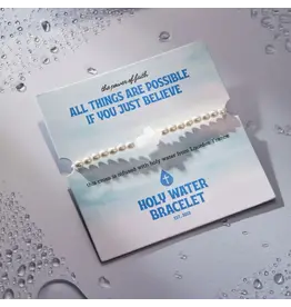 Holy Water Bracelet Holy Water Stretch Bracelet in Crystal Pearl