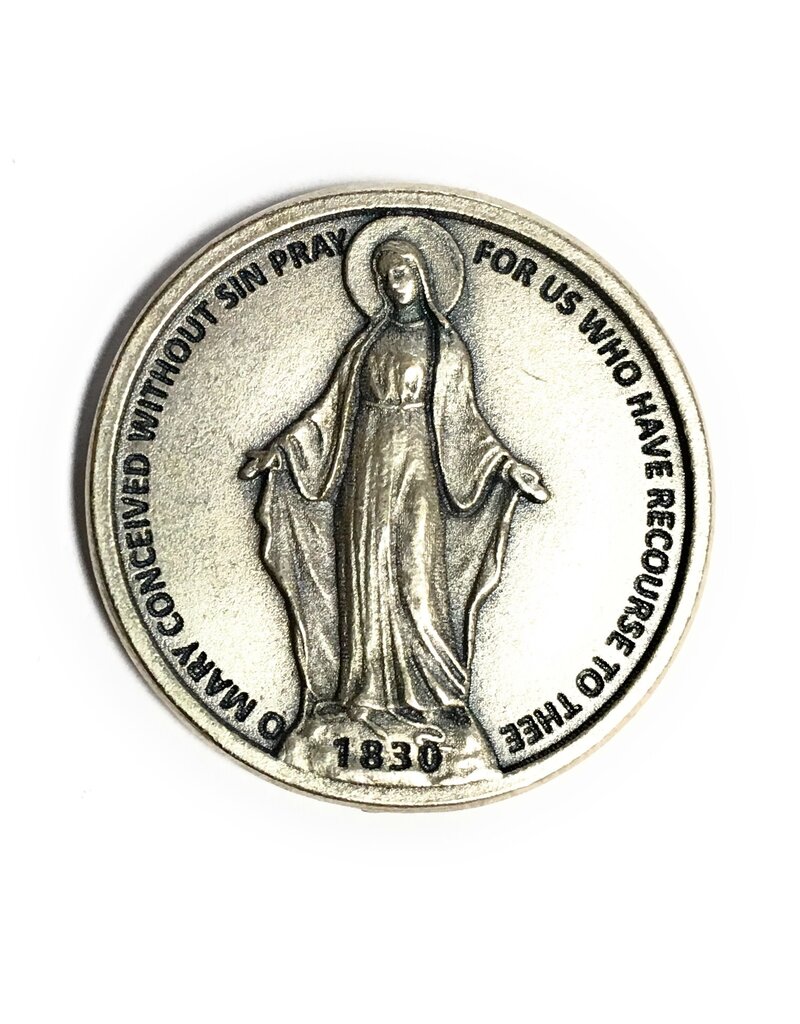 Lumen Mundi Miraculous Medal Hail Mary Pocket Token