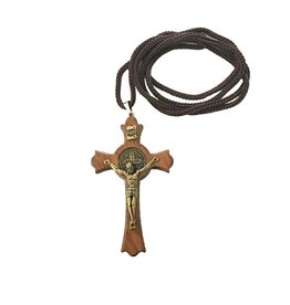 Small St Benedict Cross Necklace (1.77")