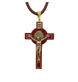 Small St Benedict Cross Necklace (1.6")