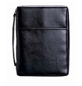 Dicksons Bible Cover: Black W/ Handle Medium