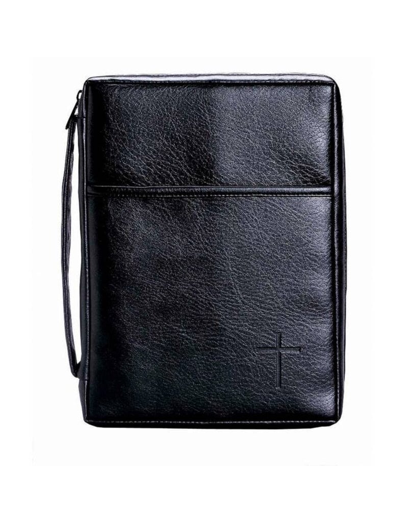 Dicksons Bible Cover: Black W/ Handle Medium