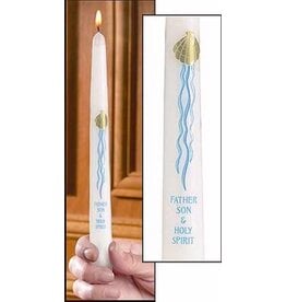 Will & Baumer Candle-Baptismal-Three In One-7/8" X 10"