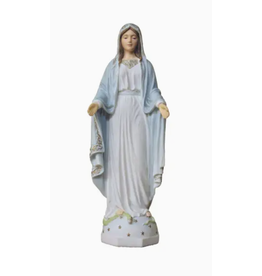 Goldscheider of Vienna Our Lady of Grace 9" Statue in Pale Blue