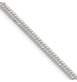 Sterling Silver Polished 3.0mm Double Diamond-cut Curb Chain