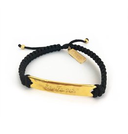 My Saint My Hero Be the One Bracelet Gold and Black