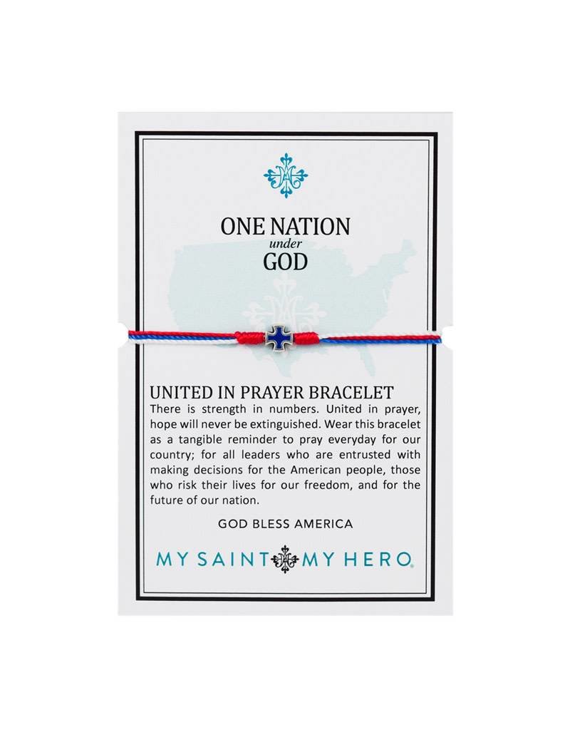 My Saint My Hero One Nation Under God United in Prayer Bracelet