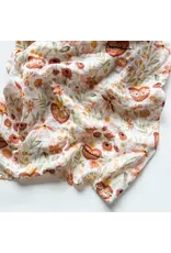 The Little Rose Shop Catholic Baby Swaddle Muslin Blanket - Holy Family Hearts