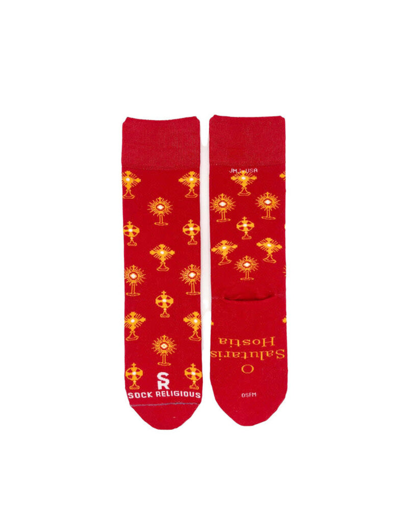 Sock Religious Sock Religious Monstrance Socks (Red)