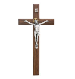 McVan 12“ Walnut Stain Crucifix Boxed
