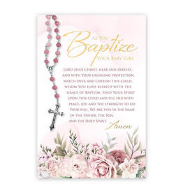 Alfred Mainzer As You Baptize Your Baby Girl - Baptism Card