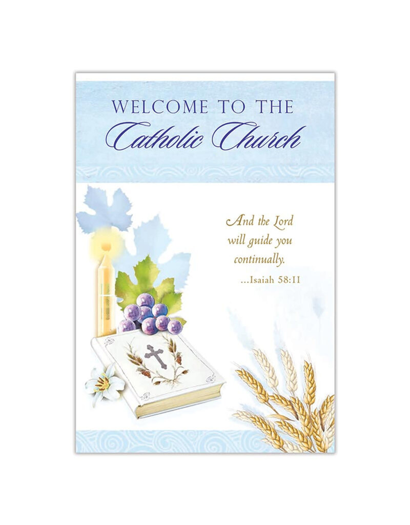 Alfred Mainzer Welcome to the Catholic Church OCIA Card