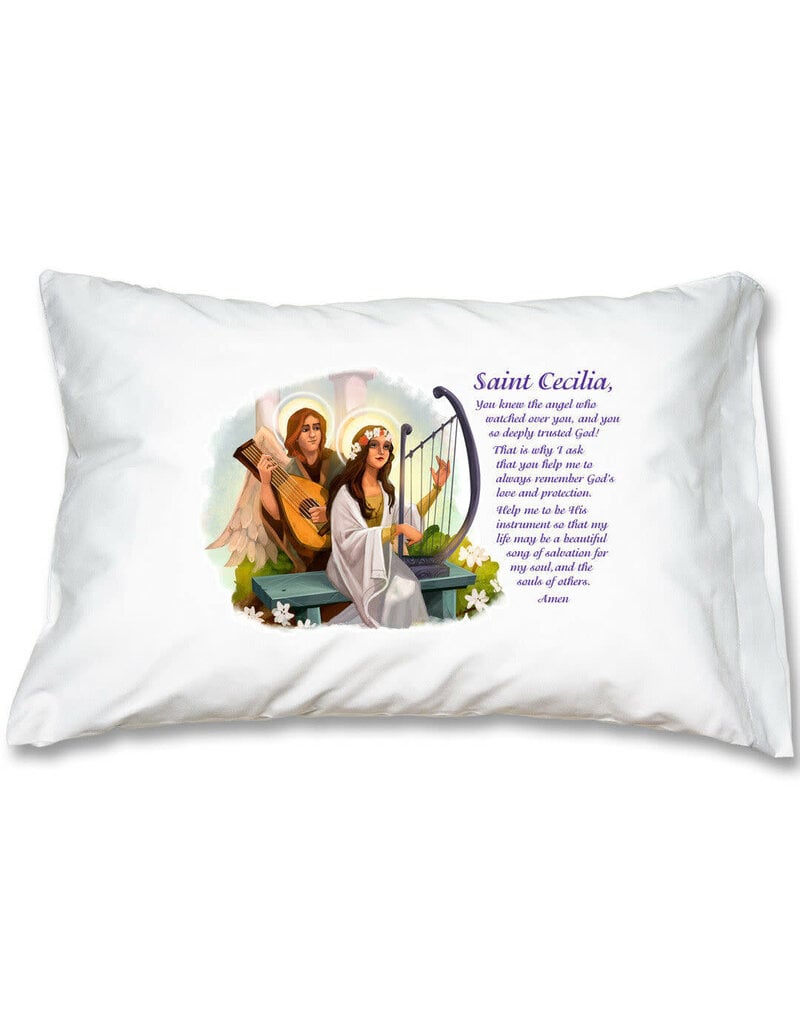 IHM Designs Prayer Pillowcase St. Cecilia