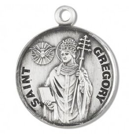 HMH Religious Sterling Silver St. Gregory Medal
