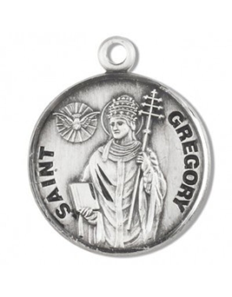 HMH Religious Sterling Silver St. Gregory Medal