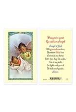 WJ Hirten Angel of God Laminated Holy Card