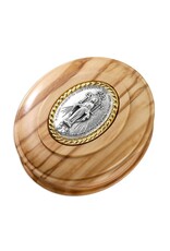 WJ Hirten Miraculous Medal Wood Keepsake Box