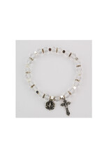 McVan Crystal Rosary Stretch Bracelet
