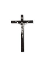 WJ Hirten 10"Palisader Wood Crucifix with a Metal Corpus