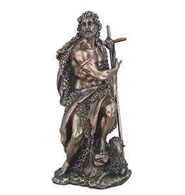 Goldscheider of Vienna 9.5" St. John the Baptist Bronze Statue